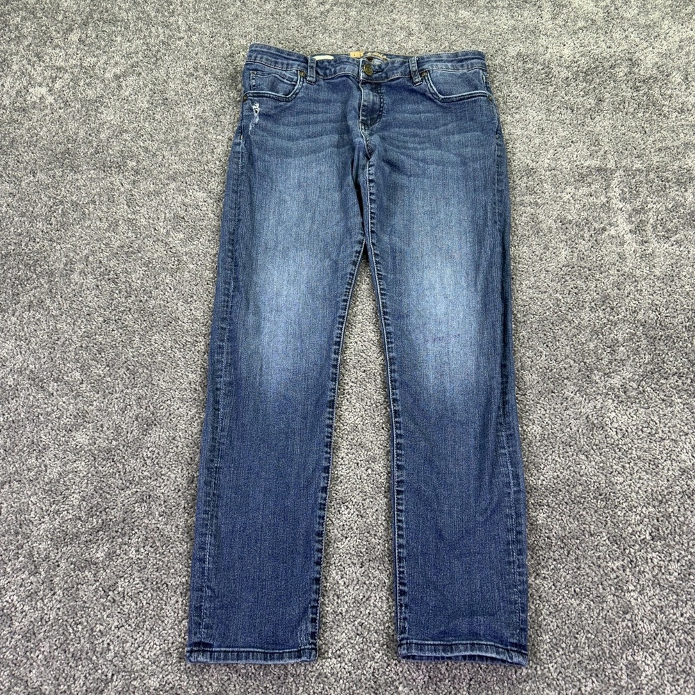 KUT From The Kloth Jeans Womens 10 Blue Katy Boyfriend Denim Medium Wash Casual